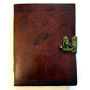 Map of the World Journal with Lock