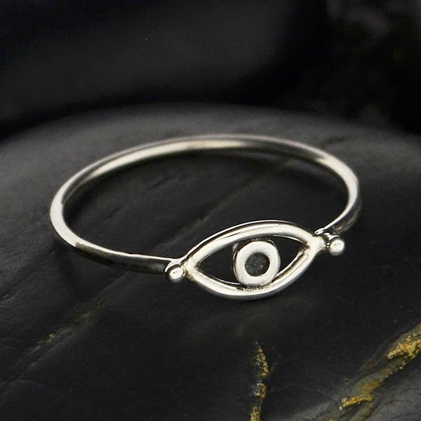 All Seeing Evil Eye Ring-Sterling Silver