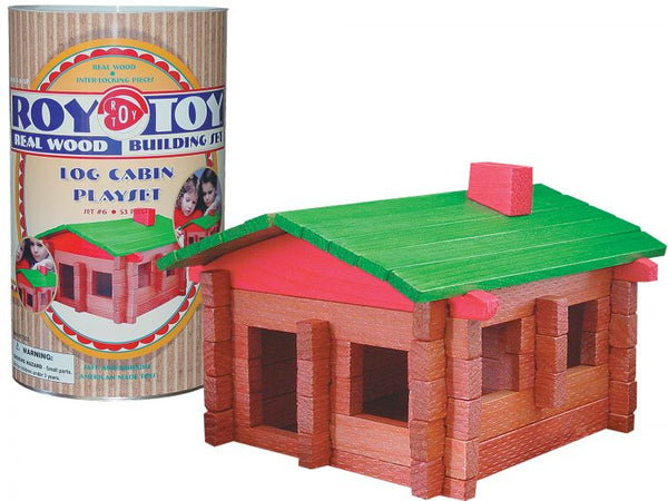 Roy Toy Log Cabin Play Set