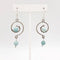 Wire-Wrapped Amazonite Stone Earrings