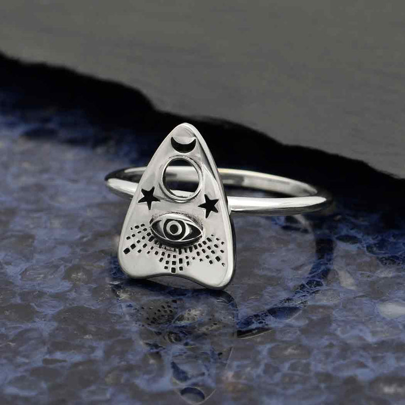 Ouija Planchette Ring - Sterling Silver