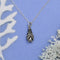 Hanging 18 Inch Bat Necklace - Sterling Silver