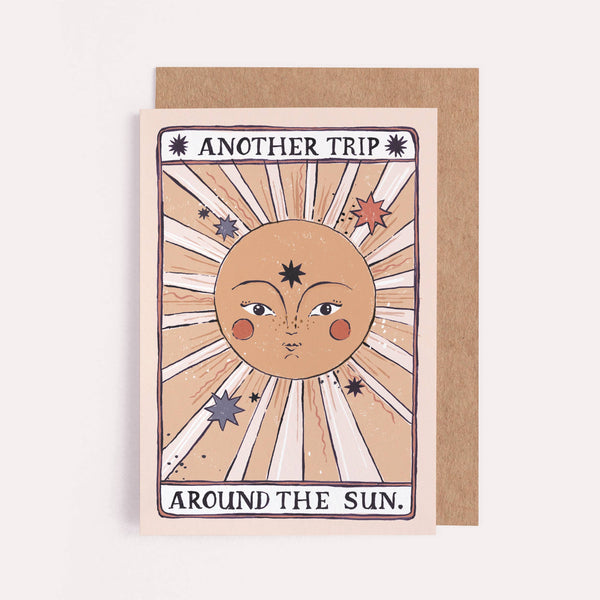 Tarot Sun Birthday Card | Tarot Card | Sun Greeting Card