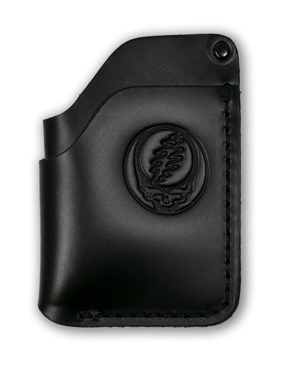 Schott NYC X Grateful Dead Stealie Embossed Logo Wallet - Black