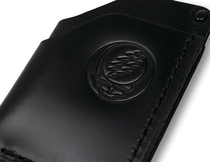 Grateful Dead Stealie Embossed Logo Wallet - Black
