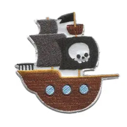 Iron-On Patch Pirate Ship