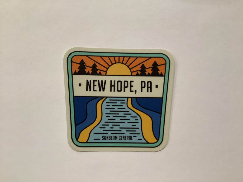 Happy Place River Sticker