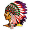 Iron-On Patch Indian Head
