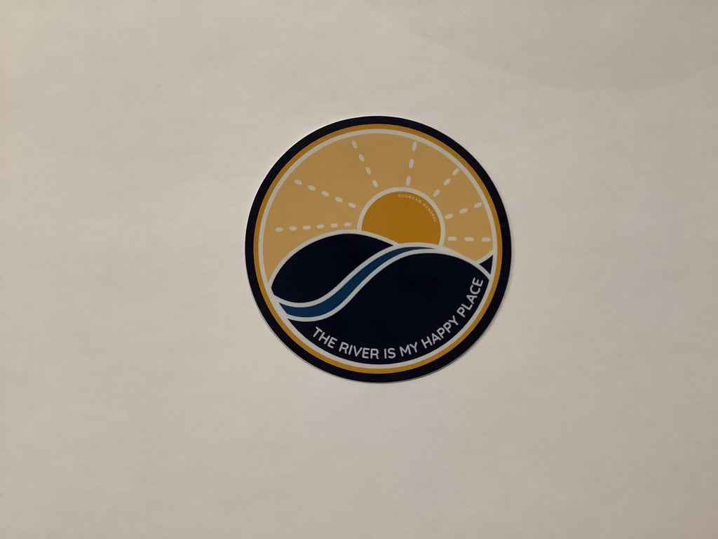 The River Is My Happy Place Sticker – Sunbeam General Store