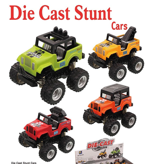 Die-cast stunt cars
