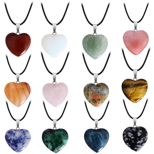 Gemstone Heart Necklace