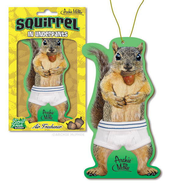 Squirrel in Underpants Air Freshener