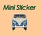 3in Peace Van Sticker