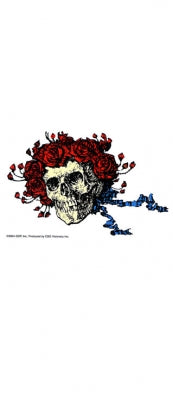 GD Skull and Roses Square Sticker
