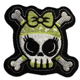 Iron-On Patch Skull Girl