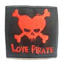 Iron-On Patch Love Pirate