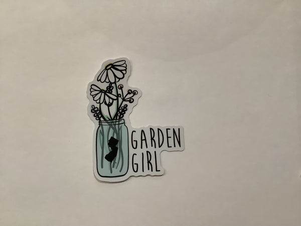Garden Girl Sticker