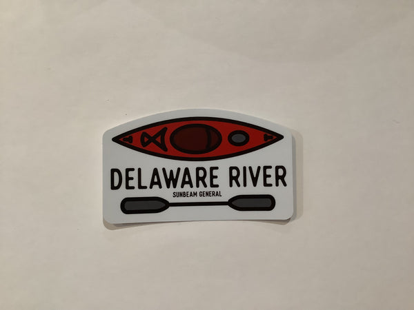 Kayak Delaware River Sticker