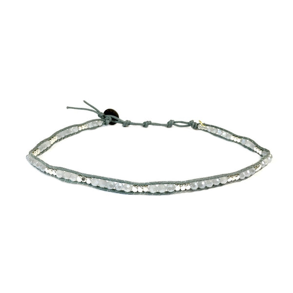 Choker Necklace/Double Wrap Bracelet