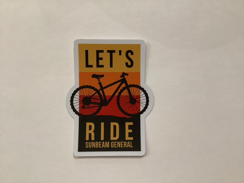 Let's Ride Sticker