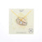 Gold Birthstone Mineral Necklace