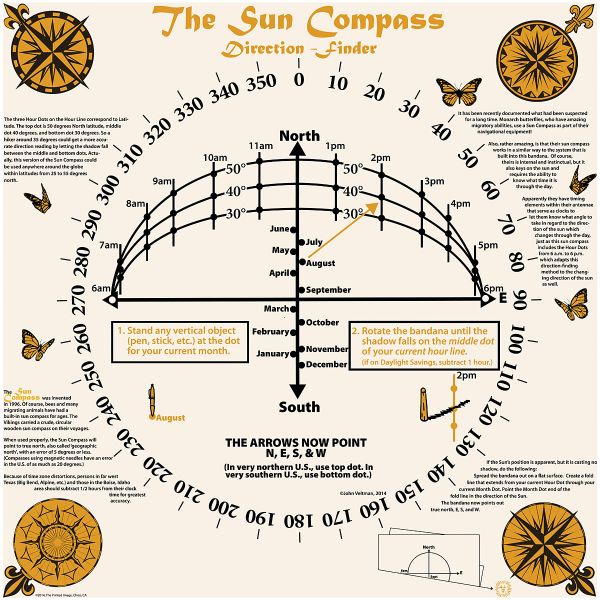 The Sun Compass Bandana