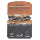 Stone Wrap Bracelet or Necklace