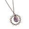 Banjara wire wrap necklace with amethyst