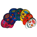 EMBROIDED SKULL SHAPED COIN PURSE WITH ZIPPER