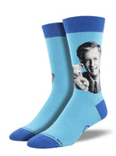 Women’s Mr. Rogers Portrait Blue Socks