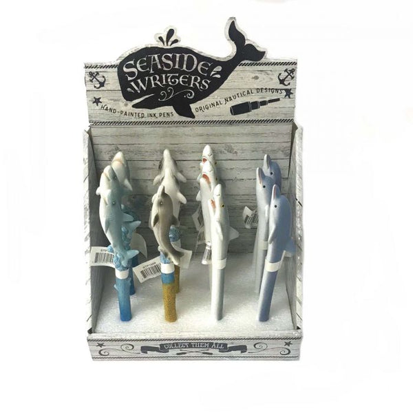Seaside Writers Dolphin & Shark Pens